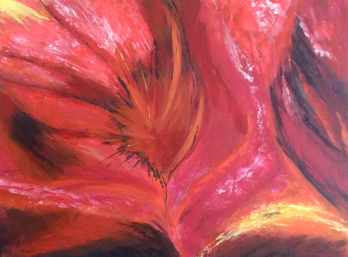 artiste peintre biarritz fleur de feu - 1